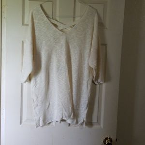 Oversized cream sweater